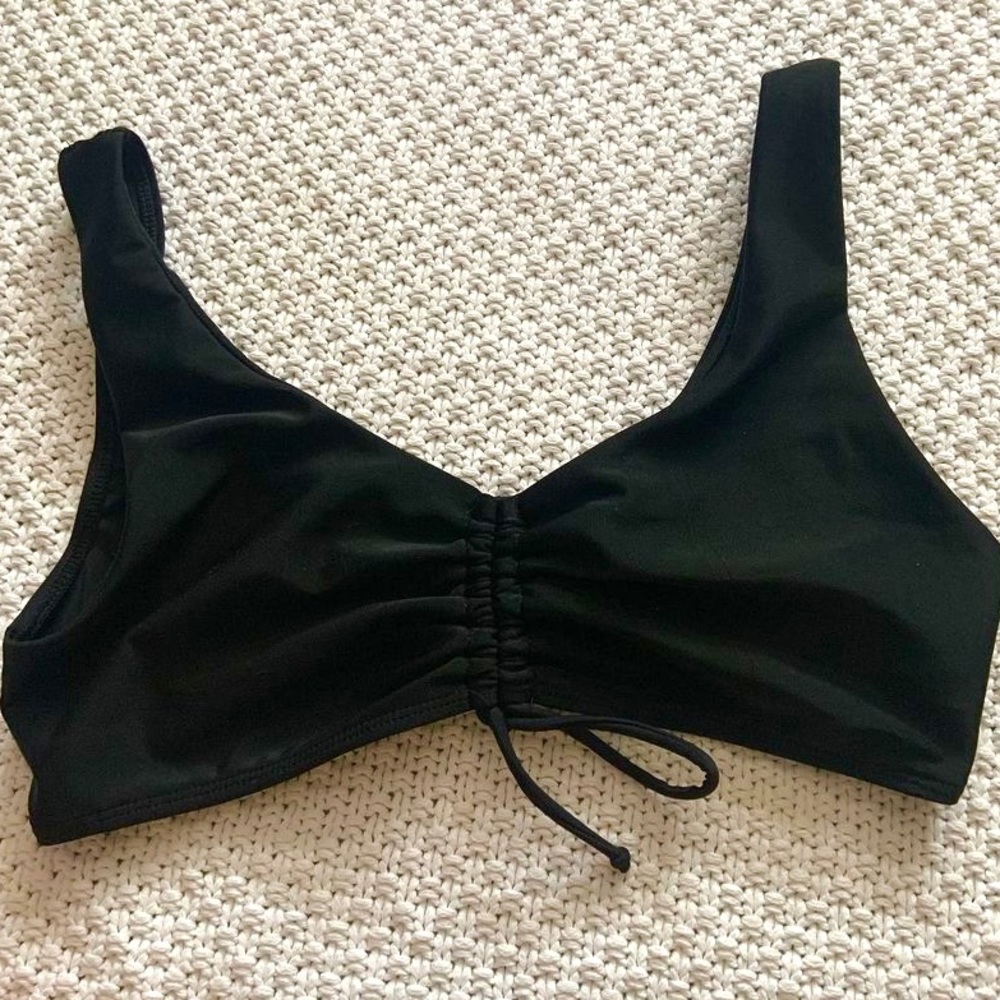 DRAWSTRING FRONT BIKINI SET